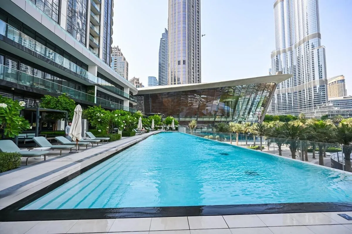 公寓 Sky-High Luxury 2Br Burj View Walk Dubai Mall 阿拉伯联合酋长国